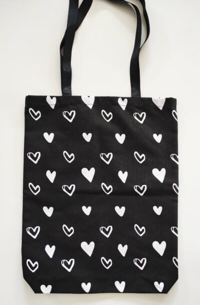Чанта за пазаруване "Hearts" 34х43см
