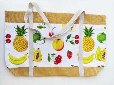 Чанта "Fruits - 3 pockets" 47х32см