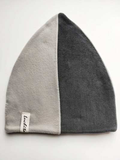 Зимна шапка "Hat Gray-Black Gray" 60х30см