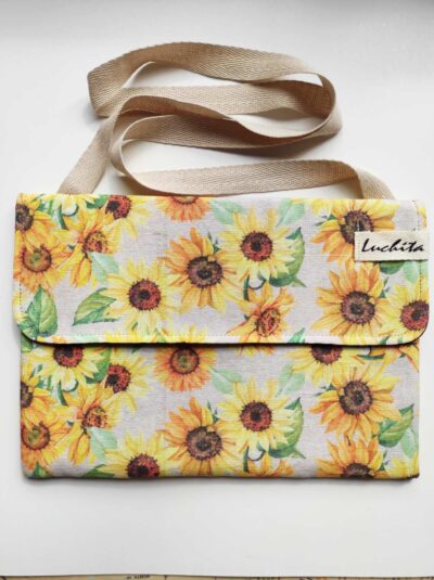 Чанта за таблет "Sunflowers" голям 27х20см