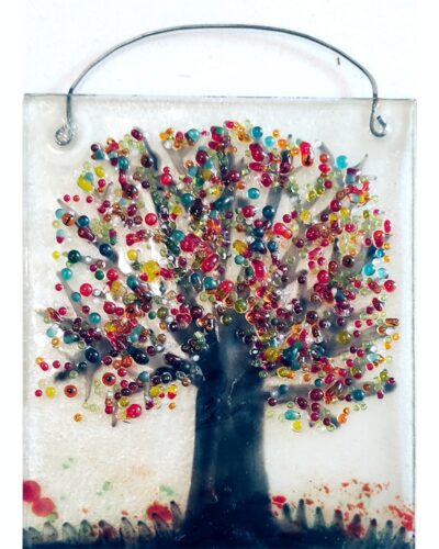 Стъклена картина "Tree of Life in Winter"