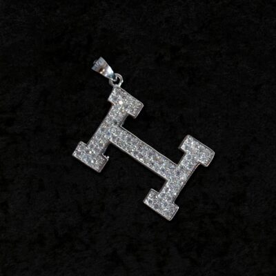 Сребърна висулка с цирконии
