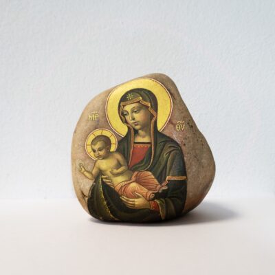 Богородица с младенеца - каменна икона III